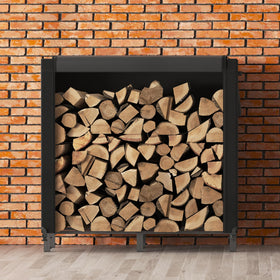 Lifewit firewood rack assembly guide illustrates simple setup.