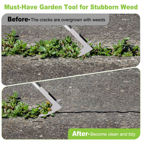 LIFFEE garden weeder suitable for driveways and sidewalks around walls