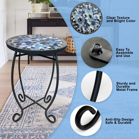 LIFFY black scrollwork metal base providing sturdy support and timeless style for versatile indoors