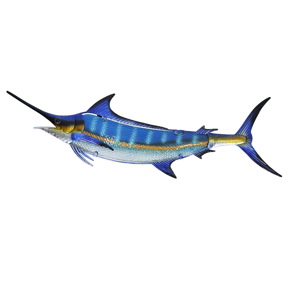 LIFFY blue marlin wall decor creates a bold 36-inch focal point for living rooms.