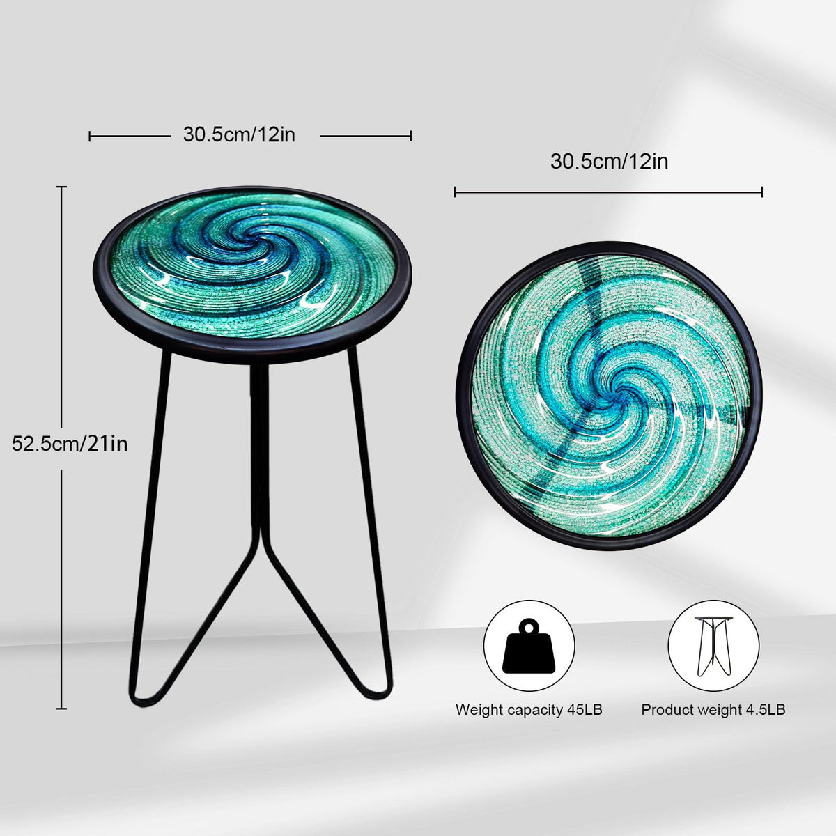 LIFFY multipurpose end table suitable for living room and patio