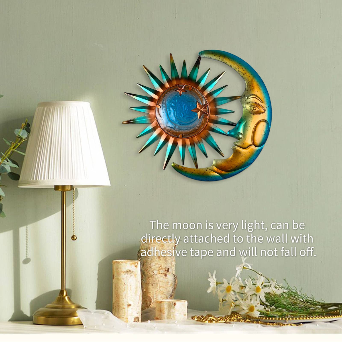 Liffy Vintage Sun Wall Art elevates patios with rugged, rustic character.