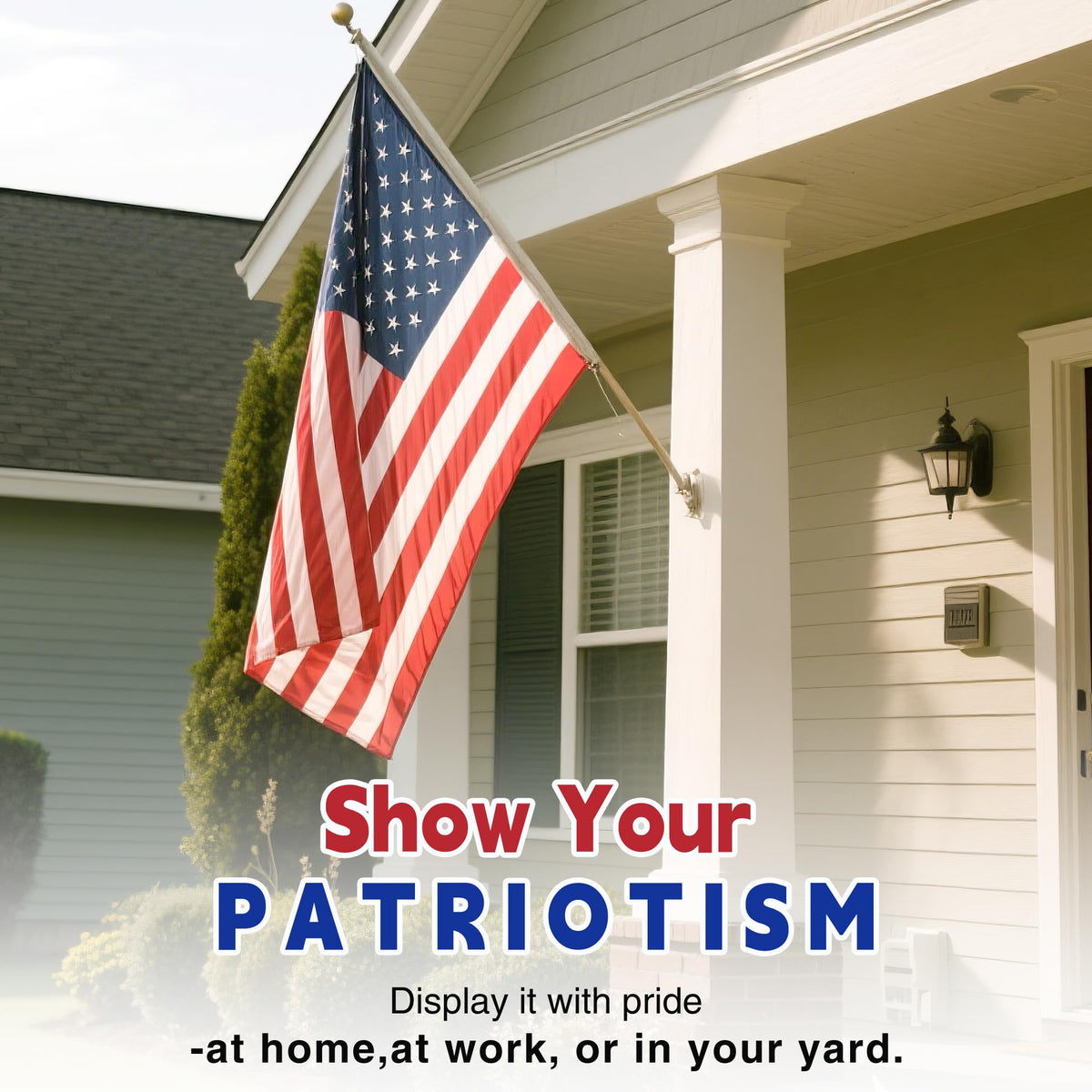 Lifraon US flag embroidered stars for durable stitching