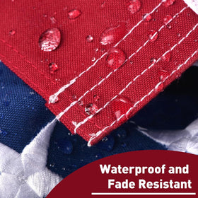Lifraon flag withstands harsh weather while maintaining color brightness.