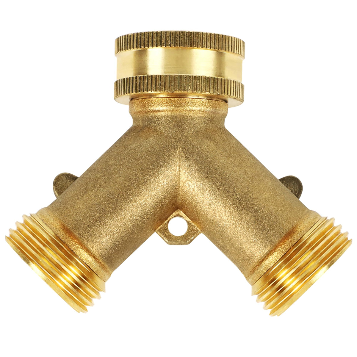 Lifynste Y-connector garden hose adapter demonstrates easy split for multitasking