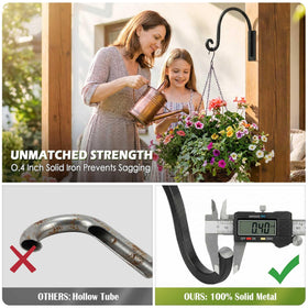 Lifyzoon 35 lb capacity bracket supports planters, lanterns, and feeders.