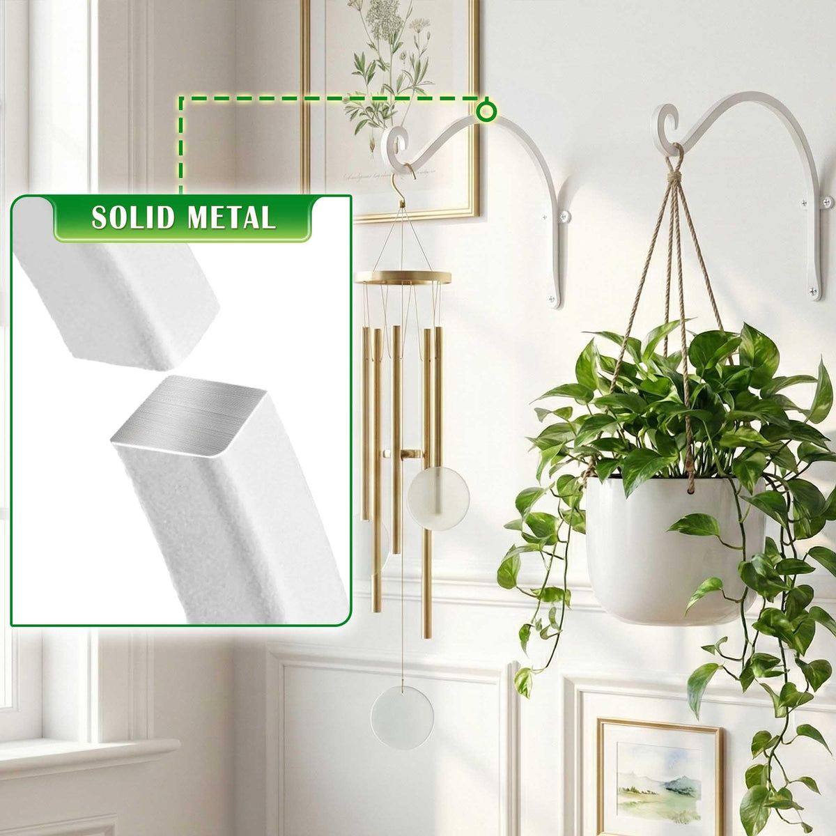 Lifyzoon deck wall-mount hanger for patio arrangements