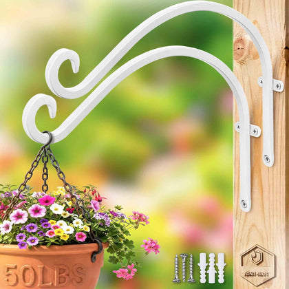 Lifyzoon hanging plant bracket 12-inch supports outdoor plants and decor