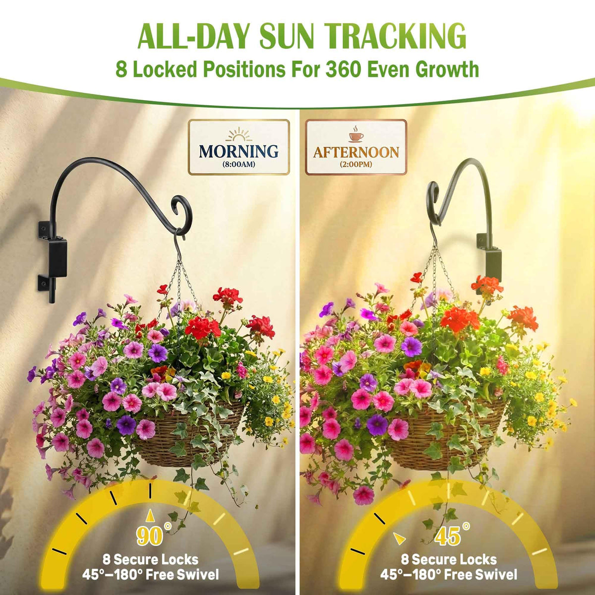 Lifyzoon outdoor bracket ideal for bird feeders and birdhouses.