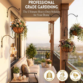 Lifyzoon versatile bracket holds lanterns wind chimes and planters