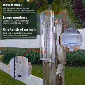 LIGHT JAY Stratus measures up to 11 inches of rainfall for heavy and light events.