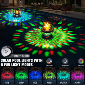 LightHacker floating pool light with hang option for versatile outdoor placement.