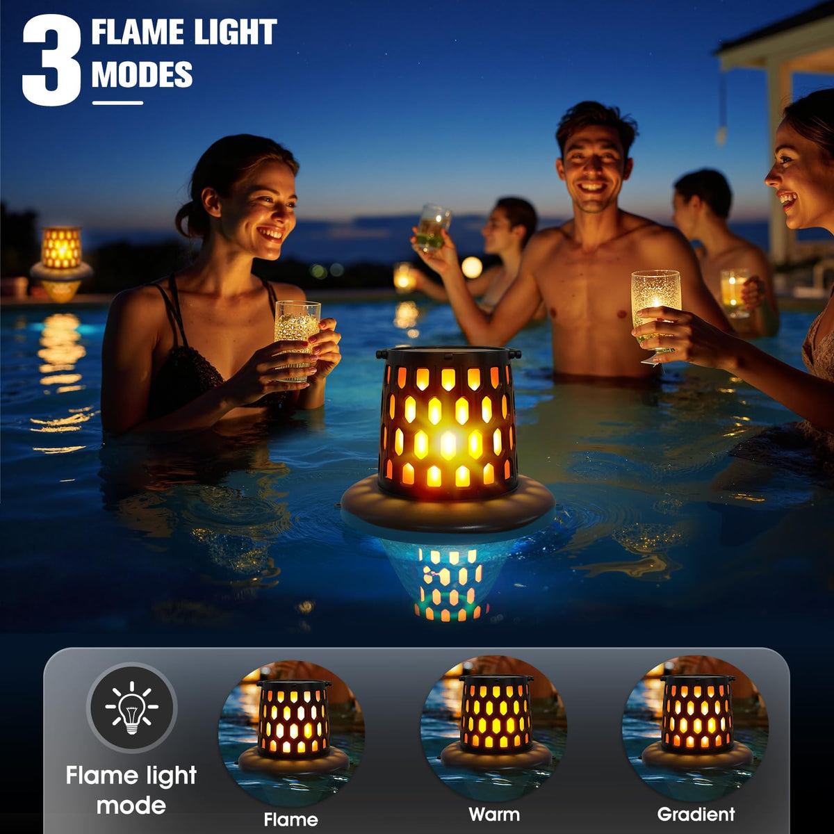 LightHacker IP68 waterproof pool light withstands pools and ponds.