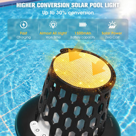 LightHacker solar-powered pool light auto-on for effortless nightly illumination.