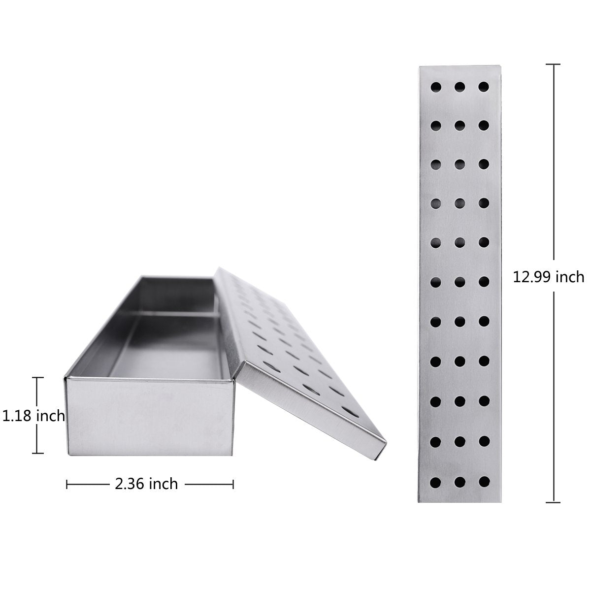 Lightique 304 stainless steel smoker box shows durable construction