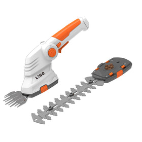 LIGO 2-in-1 cordless grass shear for precise edging on a tidy lawn.