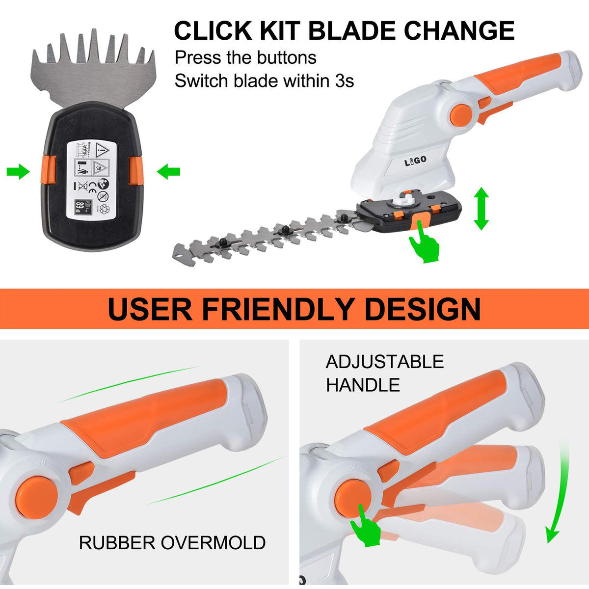 LIGO cordless battery and charger ready for quick garden sessions.