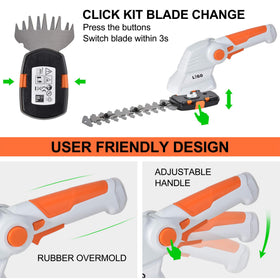 LIGO cordless battery and charger ready for quick garden sessions.