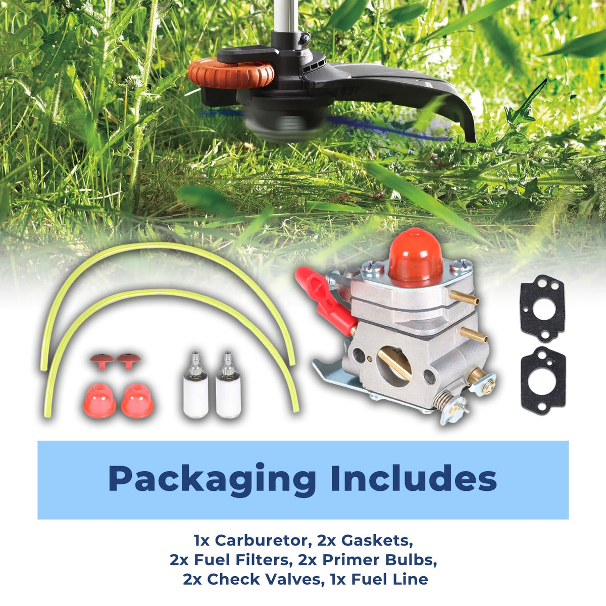 LiGuVCY carburetor kit complete pack ensures ready-to-install performance.