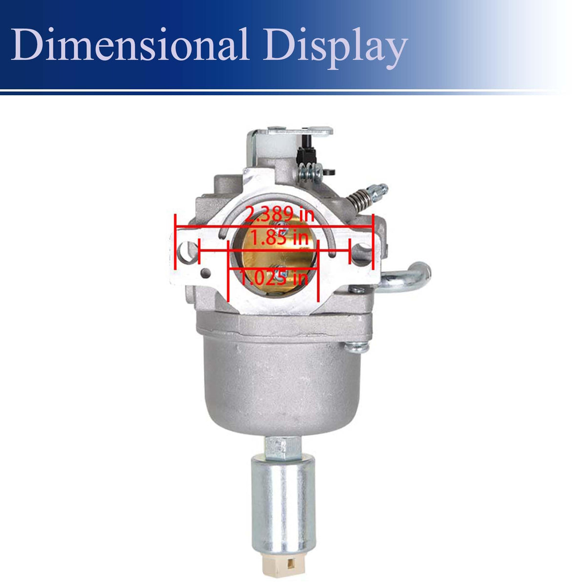LiGuVCY carburetor replacement with Briggs Stratton side view, easy swap compatibility