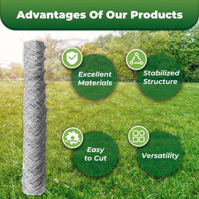LiGuVCY poultry fencing protects crops and small animals from wildlife.
