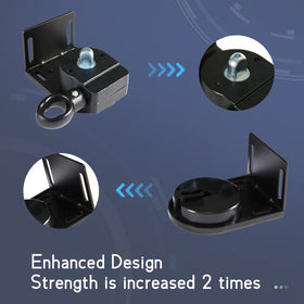 Lihopefe end-cap pair dimensions for secure roller blinds fit.