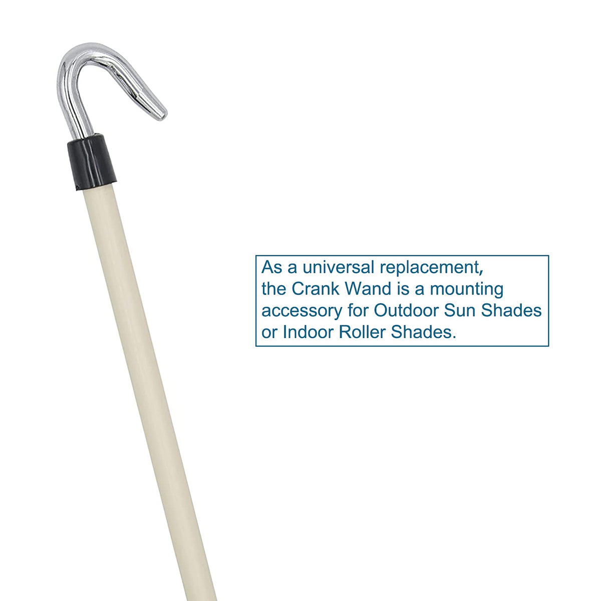 Lihopefe ergonomic non-slip grip crank wand for comfortable handling outdoors