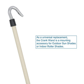 Lihopefe ergonomic non-slip grip crank wand for comfortable handling outdoors
