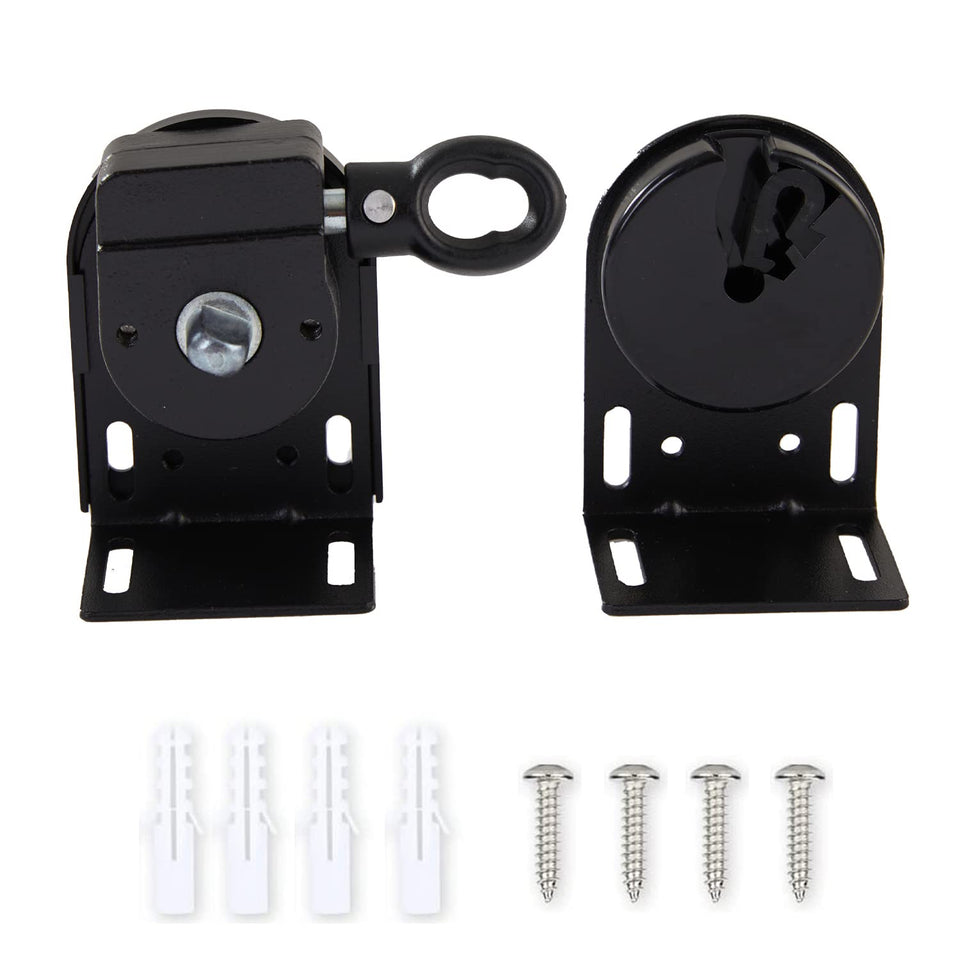 Lihopefe roller blind bracket end cap front view for easy mounting and durability.