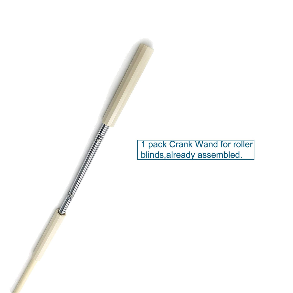 Lihopefe tool-free installation crank wand allows quick shade restoration