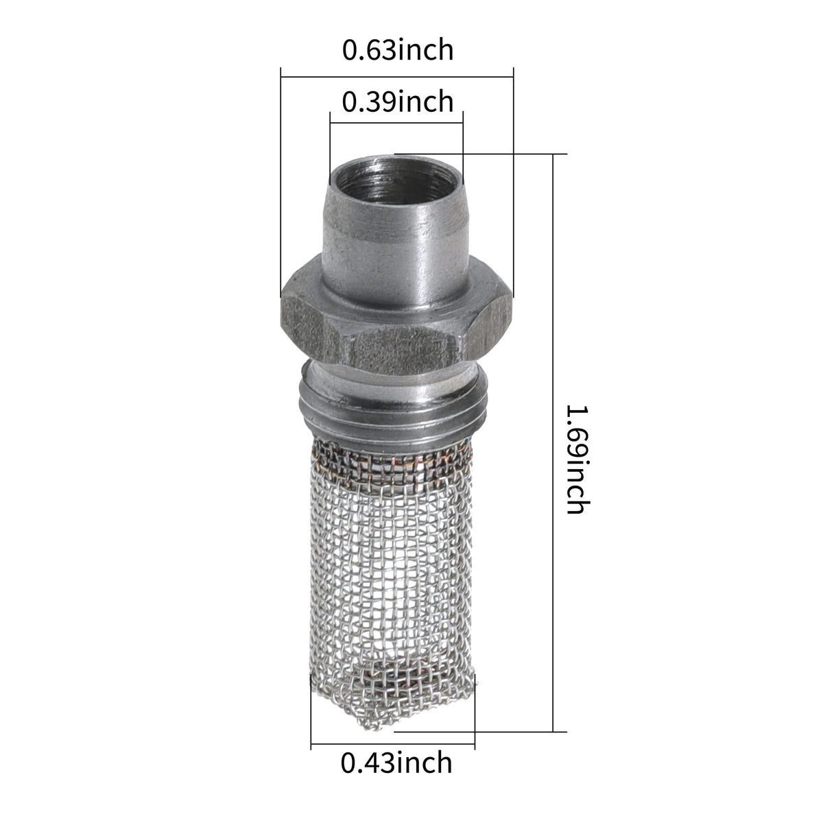 Steel construction highlighted; durable spark arrestor for Stihl models.