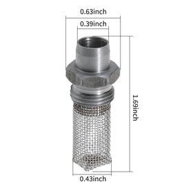 Steel construction highlighted; durable spark arrestor for Stihl models.