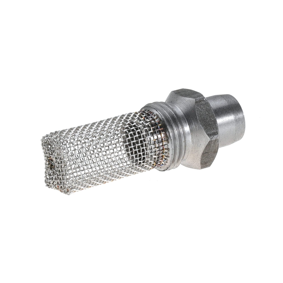 LiiQuu Stub Spark Arrestor on a Stihl blower; helps prevent engine damage from carbon buildup.