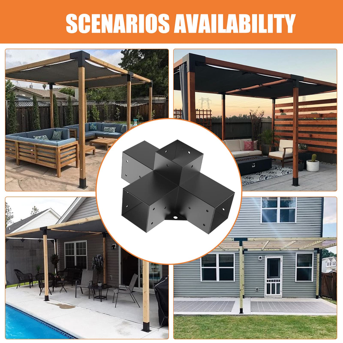 Likeem Woodworks DIY pergola or gazebo application for a sturdy frame
