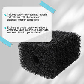 LikeLion carbon-impregnated media detail for chemical filtration.