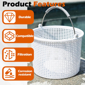 LikeLion SP1082CA basket with EZ grip handle for easy lifting and removal.