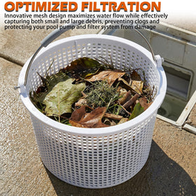 LikeLion basket full of debris demonstrates durability in tough weather.