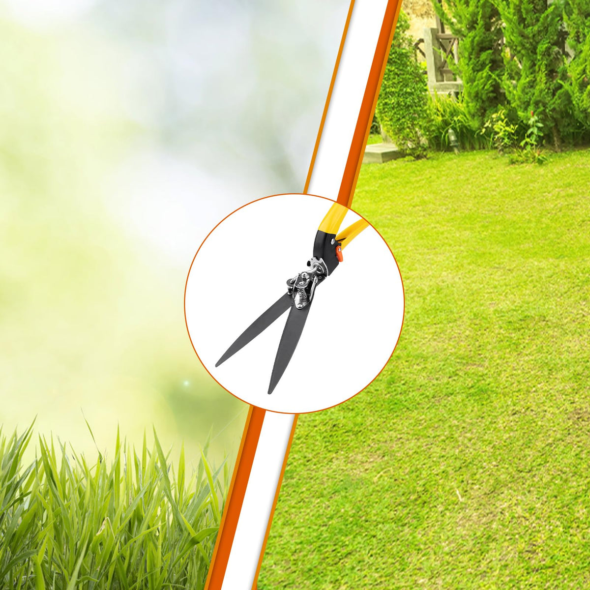 LikeLion versatile clippers handle grass, weeds, and leaves effectively in soft vegetation