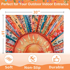 Likiyol 18x30 entryway mat fits most doorways gracefully.
