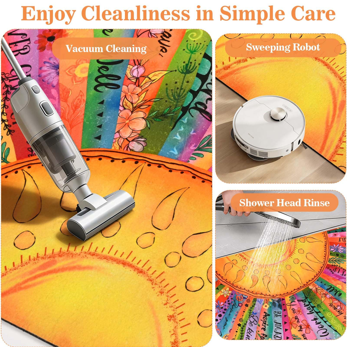 Likiyol absorbent entry mat traps dirt and dust before you step inside.