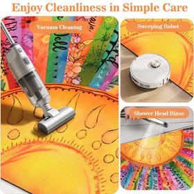 Likiyol absorbent entry mat traps dirt and dust before you step inside.