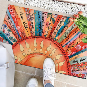 Likiyol inspirational words entry mat adds motivation at your doorstep.