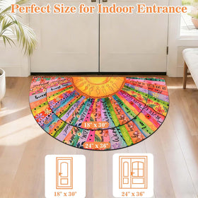 Likiyol low-profile front door mat blends with any porch or foyer.