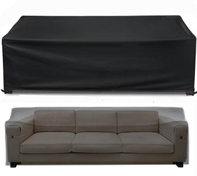 Likorlove outdoor couch cover on a two seater sofa protects from rain and sun