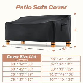 Likorlove outdoor couch cover wipe clean surface for easy maintenance