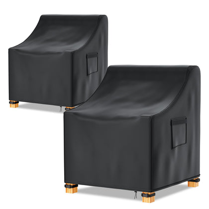 Likorlove patio chair cover fits 38W x 31D x 29H and protects deep-seat chairs.