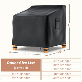 Likorlove windproof chair cover with buckles and cord lock stays secure.