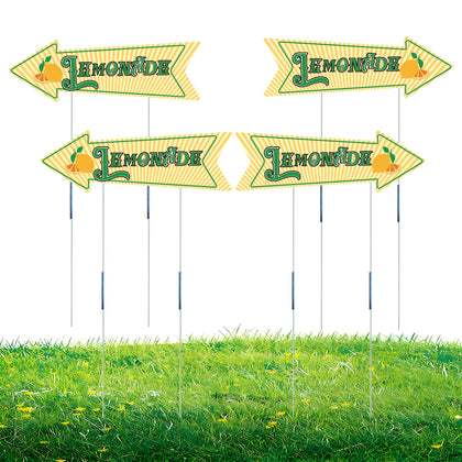 LIKOSEA double-sided lemonade yard sign boosts visibility from both directions for passersby.