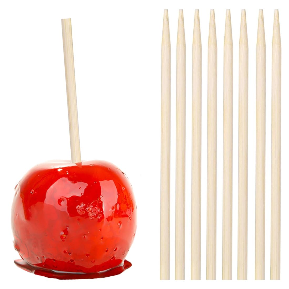 Likpikin candy apple skewers ideal for securing caramel apples at parties