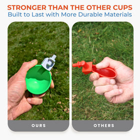 Lil'Clucker ducks, geese, and turkeys enjoy accessible water from cups